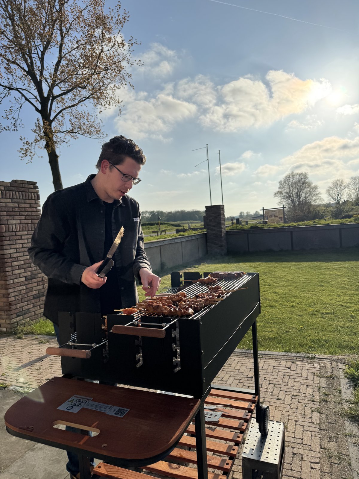 Verse BBQ met spiesjes bij De Hoeverij in Oudkarspel